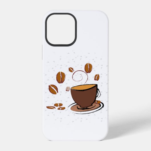 Koffieliefde iPhone Hoesje (Achterkant)