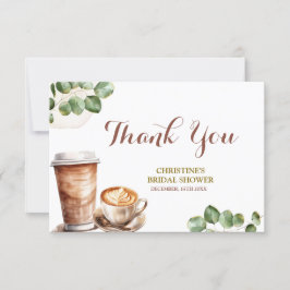 Koffieliefde is aan het brouwen Bedankt kaart