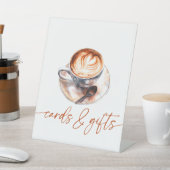 Koffieliefde Is Brouwen Kaarten & Cadeaus Bord Reclamebord Met Voetstuk (Insitu)