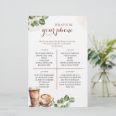 Koffieliefde is brouwen wat er in je telefoonspel  (Staand voorkant)