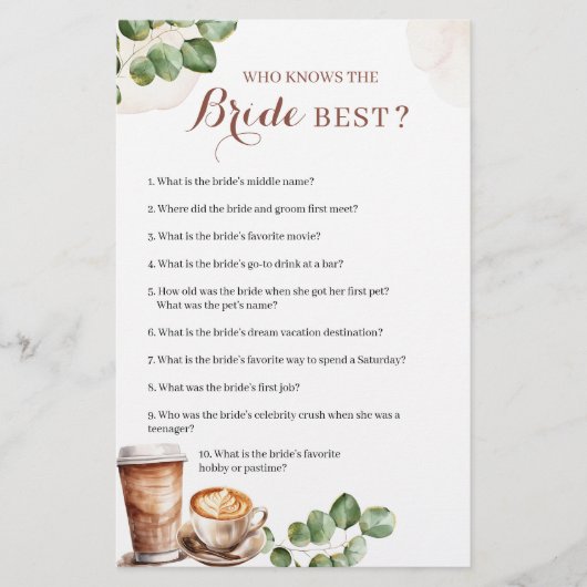 Koffieliefde is brouwen wie de bruid het beste ken (Voorkant)