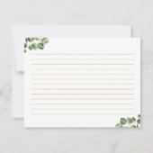 Koffieliefde is een Vrijgezellenfeest-ontvangstkaa Kaart (Achterkant)