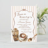 Koffieliefde is Vrijgezellenfeest brouwen Kaart (Staand voorkant)