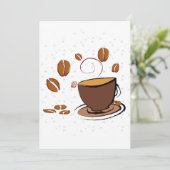 Koffieliefde Kaart (Staand voorkant)