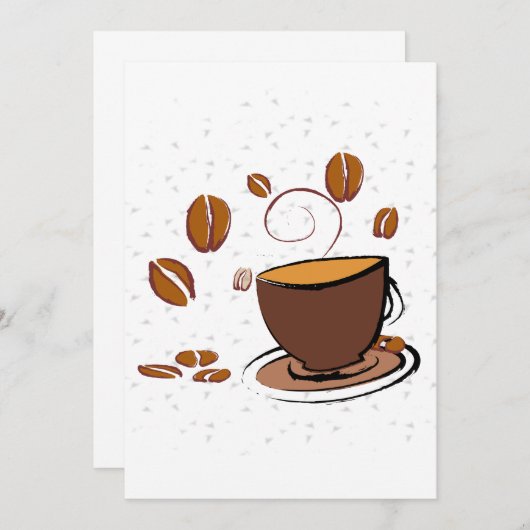 Koffieliefde Kaart (Voorkant / Achterkant)