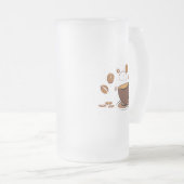 Koffieliefde Matglas Bierpul (Voorkant rechts)