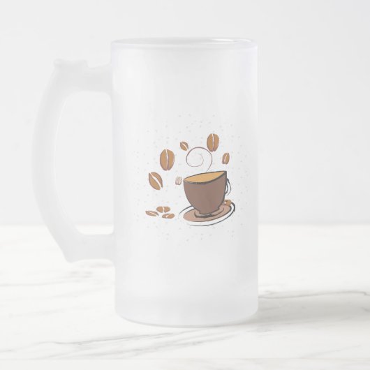 Koffieliefde Matglas Bierpul (Links)
