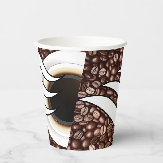 Koffieliefde Papieren Bekers (Voorkant)