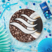 Koffieliefde Papieren Bordje (Feest)