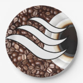 Koffieliefde Papieren Bordje (Voorkant)