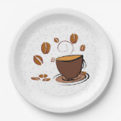 Koffieliefde Papieren Bordje (Voorkant)