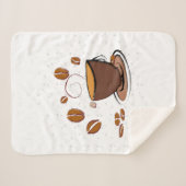 Koffieliefde Sherpa Deken (Voorkant (horizontaal))