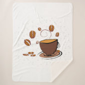 Koffieliefde Sherpa Deken (Voorkant)