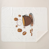 Koffieliefde Sherpa Deken (Voorkant (horizontaal))
