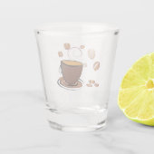 Koffieliefde Shot Glas (Achterkant)