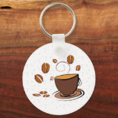 Koffieliefde Sleutelhanger (Voorkant)