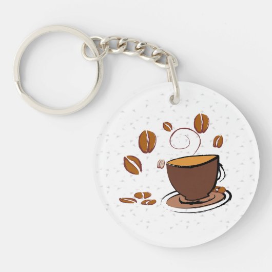 Koffieliefde Sleutelhanger (Voorkant)
