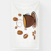 Koffieliefde Spandoek (Verticaal)