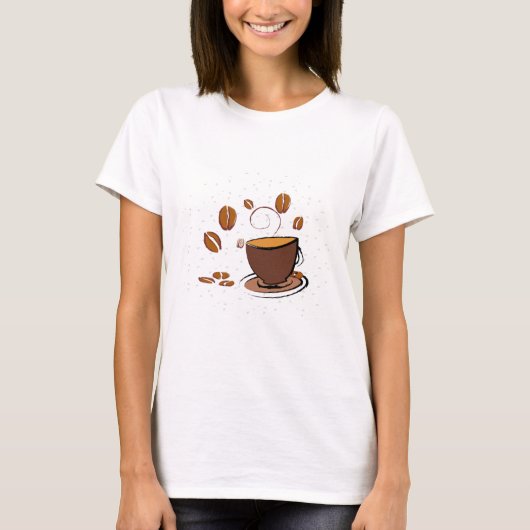 Koffieliefde T-shirt (Voorkant)