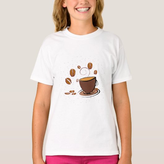 Koffieliefde T-shirt (Voorkant)