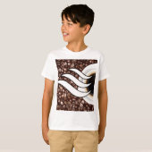 Koffieliefde T-shirt (Voorkant volledig)