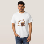 Koffieliefde T-shirt (Voorkant volledig)