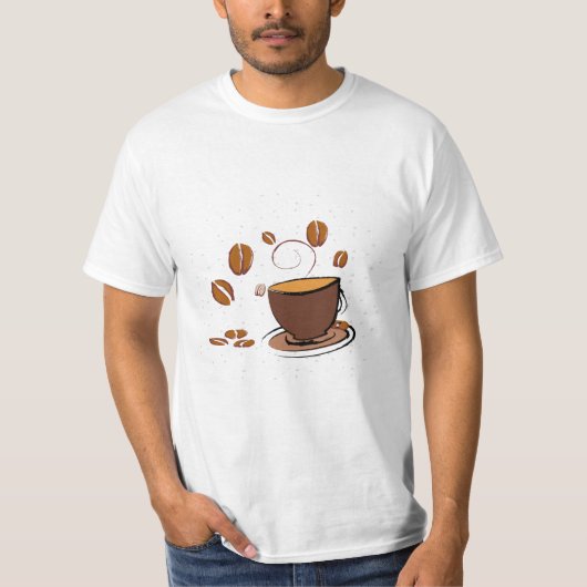 Koffieliefde T-shirt (Voorkant)
