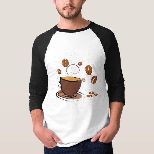 Koffieliefde T-shirt (Voorkant)