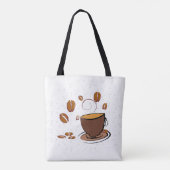Koffieliefde Tote Bag (Achterkant)