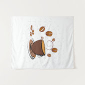 Koffieliefde Wandkleed (Voorkant (horizontaal))