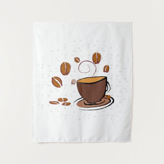 Koffieliefde Wandkleed (Voorkant)