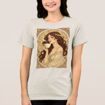 Koffieliefhebber Breakfast Art Nouveau Illustratie
