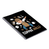 Koffieliefhebber Cadeau Mannen Barista Latte Art Notitieboek (Rechterzijde)