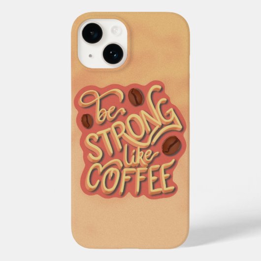 Koffieliefhebber cadeau | Motivatie citaat Case-Mate iPhone Case (Achterkant)