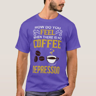 Koffieliefhebber Cafeïne verslavingsgeschenk T-shirt