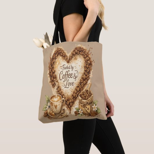 Koffieliefhebber Cozy Vintage Tote Bag (Dichtbij)