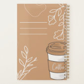 Koffieliefhebber dagelijks planner (Achterkant)