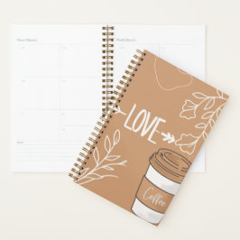 Koffieliefhebber dagelijks planner