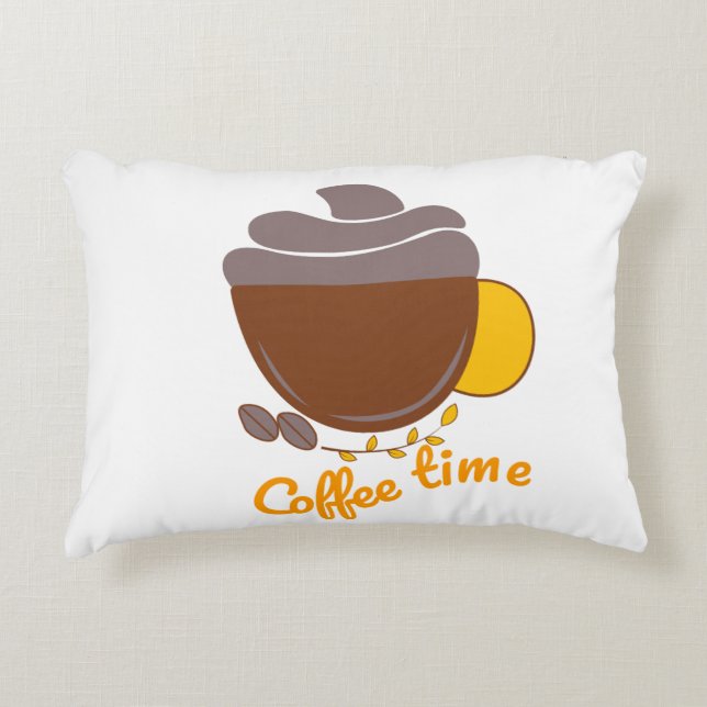 Koffieliefhebber decoratieve kussen (Voorkant)