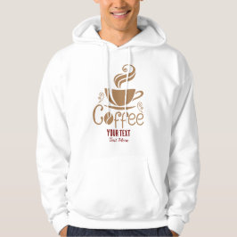 Koffieliefhebber Design – Minimaal Grafisch Ontwer Hoodie