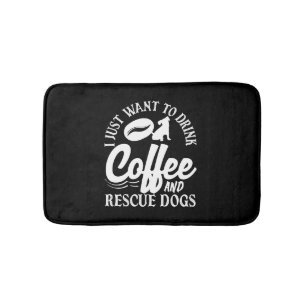 Koffieliefhebber Drink Koffie Red Honden Badmat