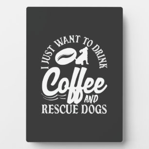 Koffieliefhebber Drink Koffie Red Honden Fotoplaat