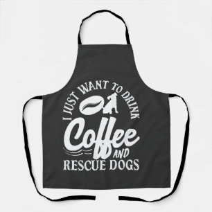 Koffieliefhebber Drink Koffie Red Honden Schort