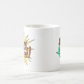 Koffieliefhebber Funny Gezegde Koffiemok (Center)