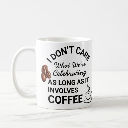 Koffieliefhebber Funny Quote Coffee Mok (Links)