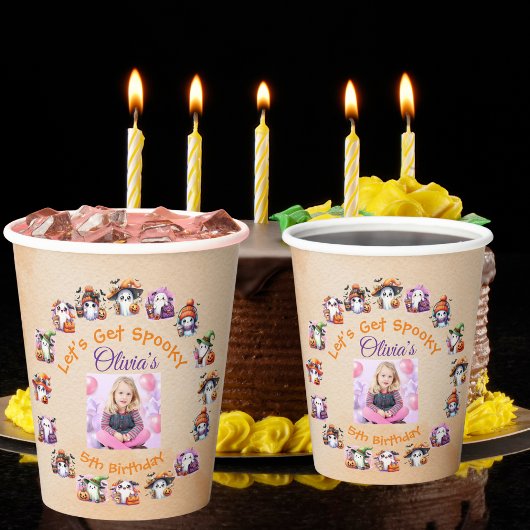 Koffieliefhebber Ghost Party Paper Cup voor Kids P Papieren Bekers