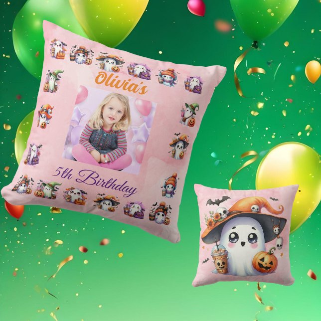 Koffieliefhebber Ghost Sierkussen Verjaardag Decor (Creator heeft geüpload)