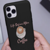 Koffieliefhebber Het Leven Begint Na Koffie Case-Mate iPhone Case
