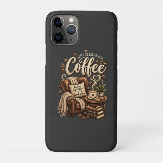 Koffieliefhebber – Het Leven Is Beter Met Koffie Case-Mate iPhone Case (Achterkant)