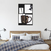 Koffieliefhebber Ingepakt Canvas Afdruk (Insitu (Slaapkamer))